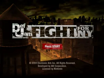 Def Jam - Fight for NY screen shot title